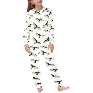 Eagle Pattern Print Design 03 Kids' Boys' Girls' All Over Print Pajama Set