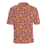 Gear Pattern Print Design 04 Men's All Over Print Polo Shirt