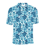 Hibiscus Pattern Print Design 03 Men's All Over Print Polo Shirt