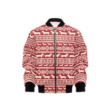 Dachshund Nordic pattern Kids' Boys' Girls' Bomber Jacket