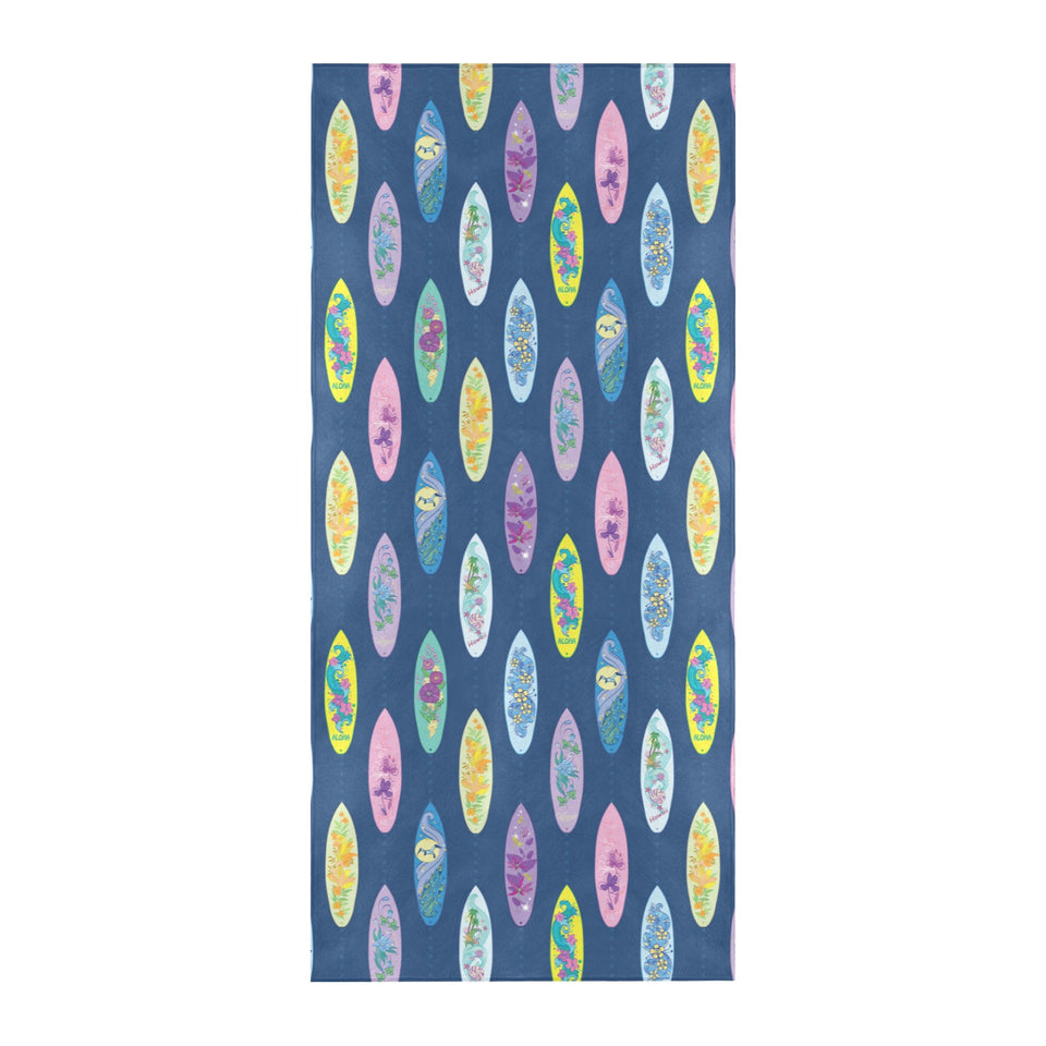 Surfboard Pattern Print Design 03 Beach Towel