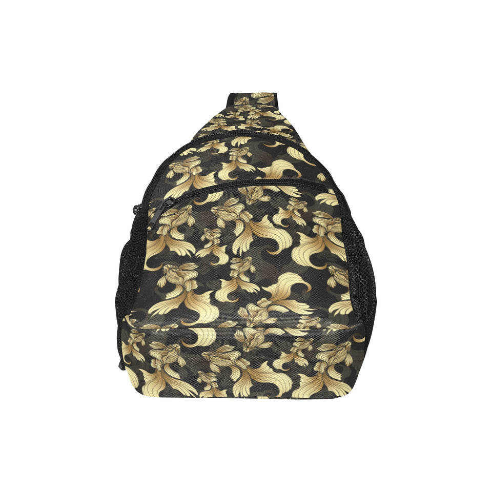 Goldfish Pattern Print Design 01 All Over Print Chest Bag