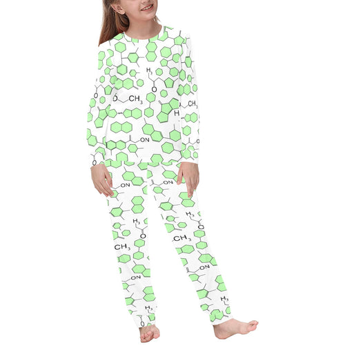 Chemistry Periodic Table Pattern Print Design 03 Kids' Boys' Girls' All Over Print Pajama Set