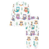 Cute owl pattern Women's All Over Print Pajama Set