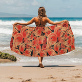 Fire flame pattern Beach Towel