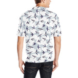 Swallow Pattern Print Design 05 Men's All Over Print Polo Shirt
