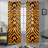Bengal tigers skin print pattern Gauze Curtain