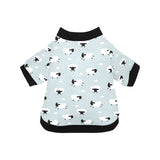 Sheep polka dot cloud pattern All Over Print Pet Dog Round Neck Fuzzy Shirt