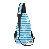 Starfish blue blackground All Over Print Chest Bag