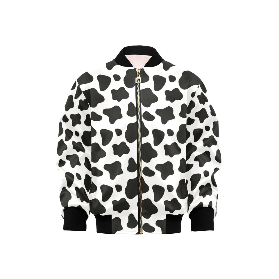 Cow skin pattern Kids' Boys' Girls' Bomber Jacket