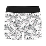 Cute french bulldog head pattern Men's All Over Print Boxer Briefs Men's Underwear