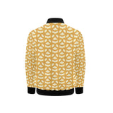 Pretzels Pattern Print Design 01 Kids' Boys' Girls' Bomber Jacket