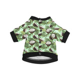 Coconut Pattern Print Design 02 All Over Print Pet Dog Round Neck Fuzzy Shirt