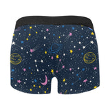 space pattern with planets, comets, constellations Men's All Over Print Boxer Briefs Men's Underwear