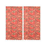 Red Tomato Pattern Gauze Curtain