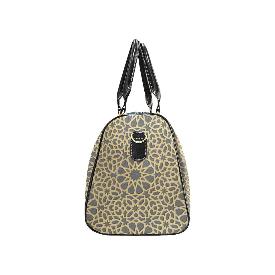 arabic star gold pattern Travel Bag
