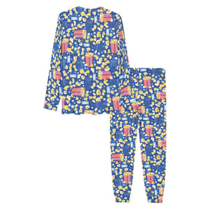 Popcorn Pattern Print Design 01 Men's All Over Print Pajama