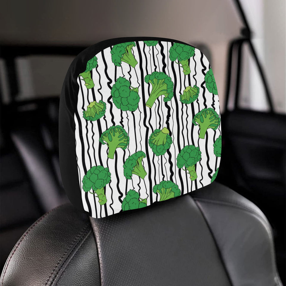 Cool Broccoli pattern Car Headrest Cover