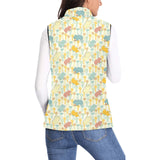 Hippopotamus Pattern Print Design 04 Women's Padded Vest