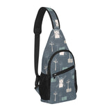 windmill tree pattern All Over Print Chest Bag