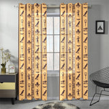 Egypt Hieroglyphics Pattern Print Design 02 Gauze Curtain