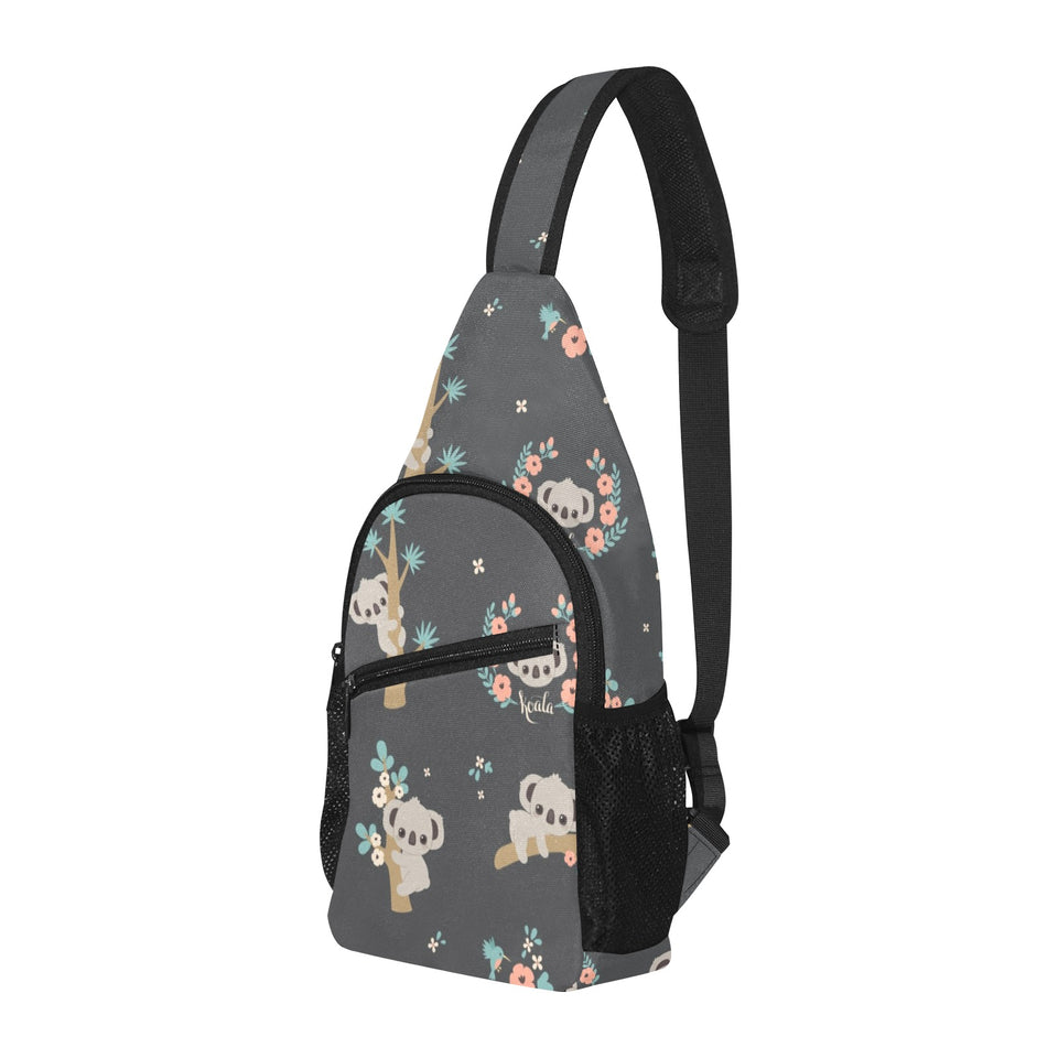 Cute koala pattern All Over Print Chest Bag