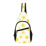 Sun pattern All Over Print Chest Bag