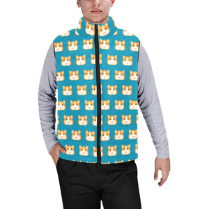 Guinea Pig Pattern Print Design 03 Men's Padded Vest