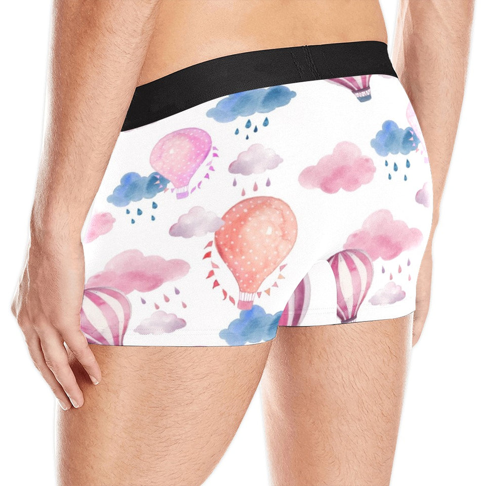 Watercolor air balloon cloud pattern Men's All Over Print Boxer Briefs Men's Underwear