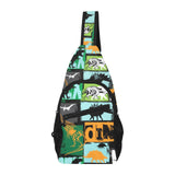dinosaurs print pattern All Over Print Chest Bag