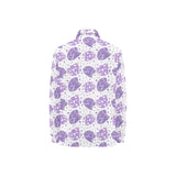 Hedgehog Pattern Print Design 05 Women's Long Sleeve Polo Shirt