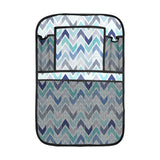 zigzag chevron blue pattern Car Seat Back Organizer