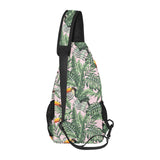 Toucan tropical green jungle palm pattern All Over Print Chest Bag