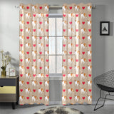 English Bulldog Pattern Print Design 05 Gauze Curtain