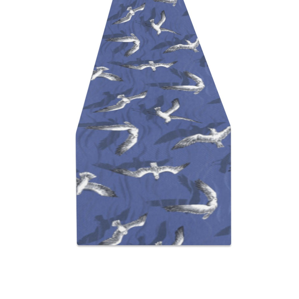 Seagull Pattern Print Design 03 Table Runner