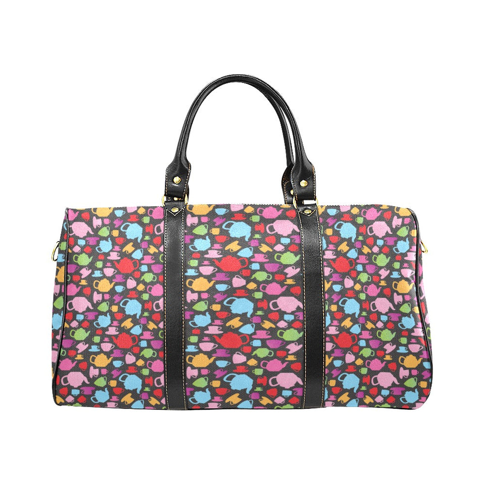 Tea pots Pattern Print Design 01 Travel Bag
