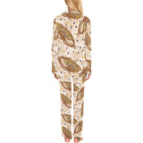 Corn Pattern Print Design 03 Women's Long Pajama Set