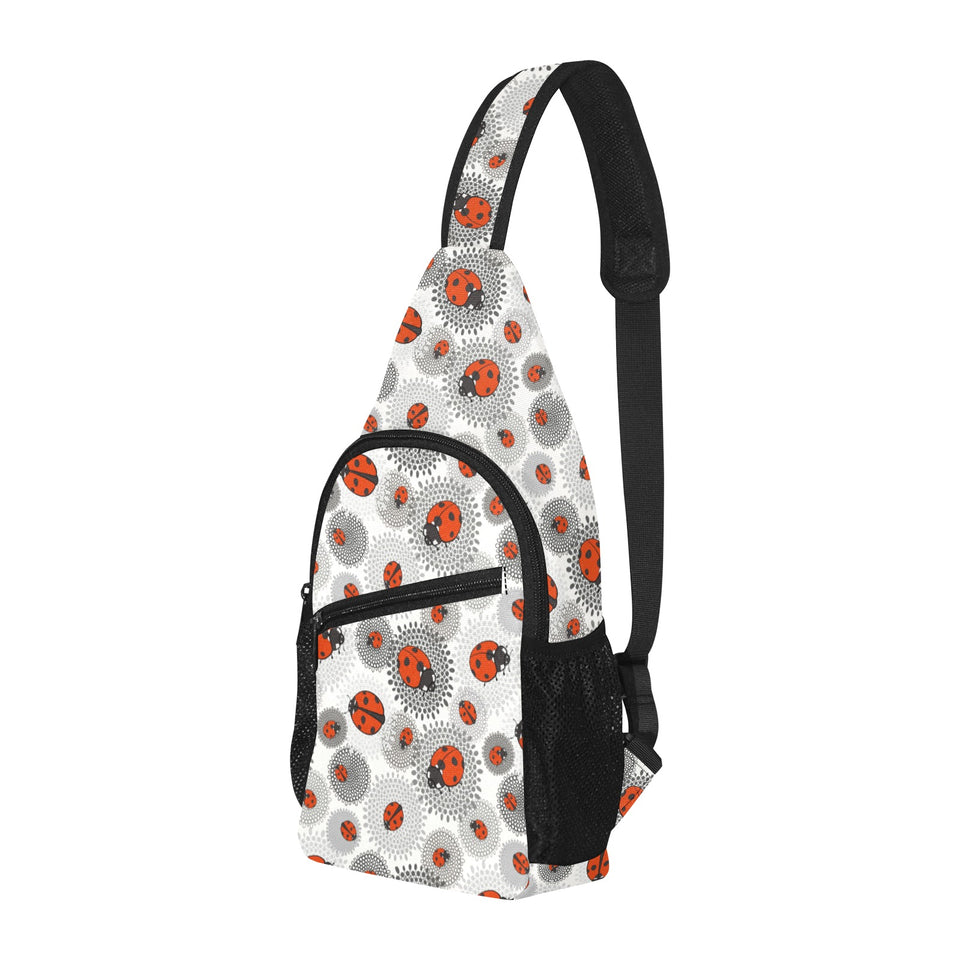 Ladybug Pattern Print Design 05 All Over Print Chest Bag