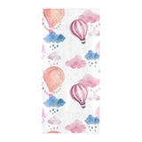 Watercolor air balloon cloud pattern Beach Towel