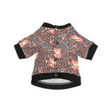 fox leaves mushroom pattern All Over Print Pet Dog Round Neck Fuzzy Shirt