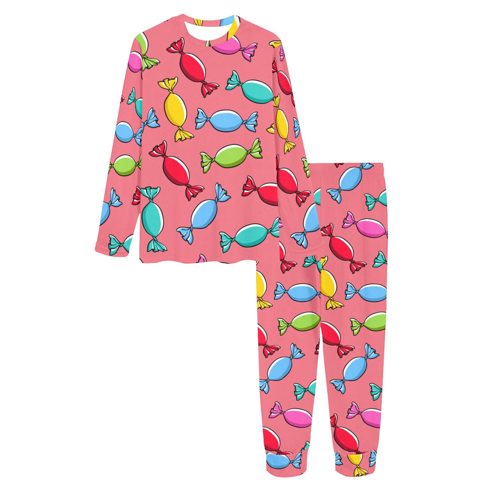 Colorful wrapped candy pattern Women's All Over Print Pajama Set