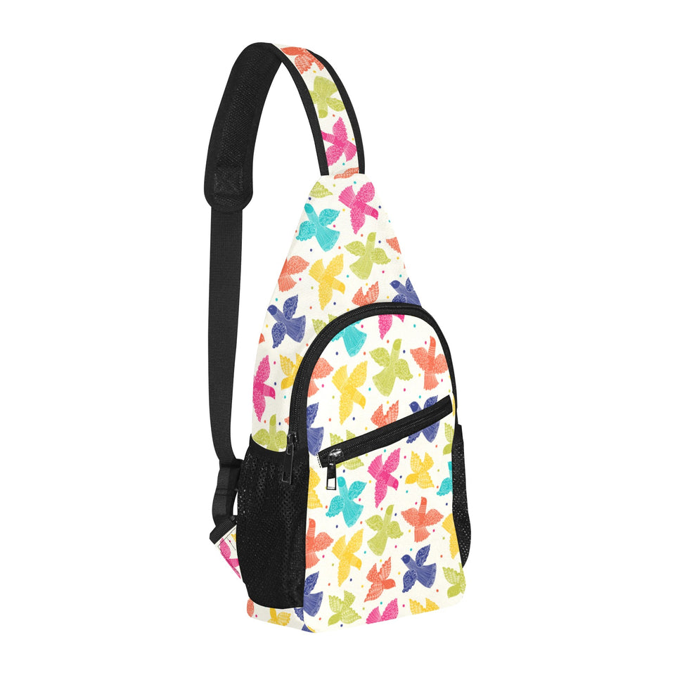 Pigeon Pattern Print Design 01 All Over Print Chest Bag