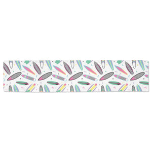 Surfboard Pattern Print Design 04 Table Runner
