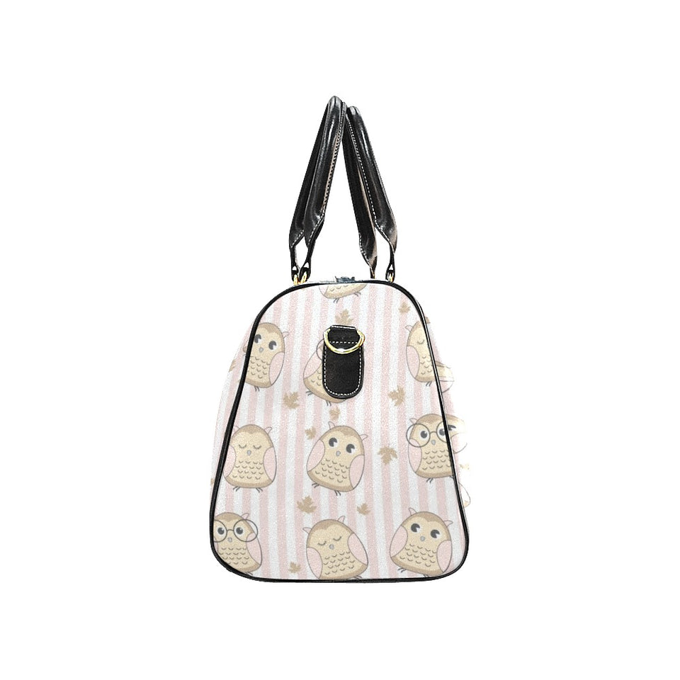 cute owl leaf Travel Bag