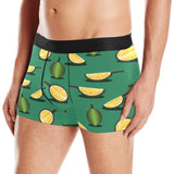 Durian pattern green background Men's All Over Print Boxer Briefs Men's Underwear