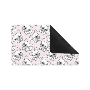 Cute french bulldog pattern Doormat