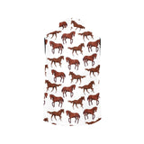 Horses running pattern background Men's Padded Vest