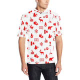 Canada Pattern Print Design 04 Men's All Over Print Polo Shirt