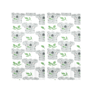 Hand drawn Koala leaves pattern Gauze Curtain