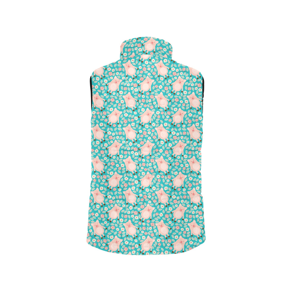 Pig Pattern Print Design 01 Men's Padded Vest